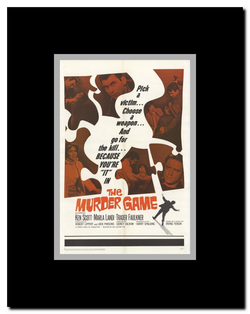 Murder Game Framed Movie Poster