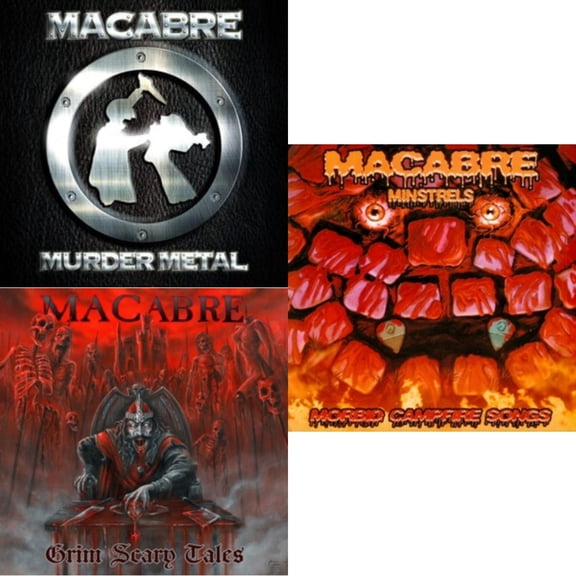 Murder Metal (Remastered/Red Cassette) & Grim Scary Tales (Remastered/Red Cassette) & Macabre Minstrels: Morbid Campfire Songs