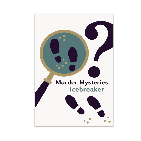 Murder Mysteries Icebreaker Wall Art - Mystery Event Enthusiast - 13x19 Poster Print