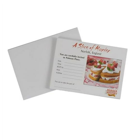 Murder Mystery Party, A Slice of Murder Dinner Party Game, Become The Character, Solve The Murder in an Evening with Friends, for Ages 16 and Up
