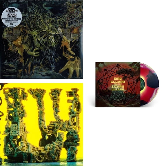 Murder Of The Universe (Transparent Green W/Mustard Yelow Splatter LP Vinyl) & L.W. & Nonagon Infinity (Yellow/Red/Black LP Vinyl)