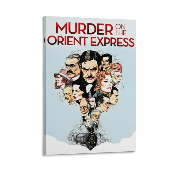 Murder on The Orient Express Classic Movie Poster Picture Print Wall Art Poster Painting Canvas Posters Artworks Gift Room Aesthetic 24x36inch(60x90cm)