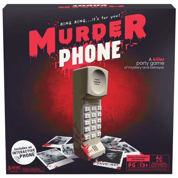 Spin Master Games, Murder Phone Party Game, 4-10 Players, Ages 13 and up