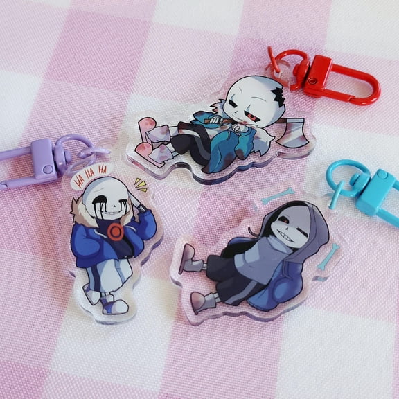 Murder Time Trio Acrylic Keychain Undertale 2" Double Sided Charm (1 keychain)