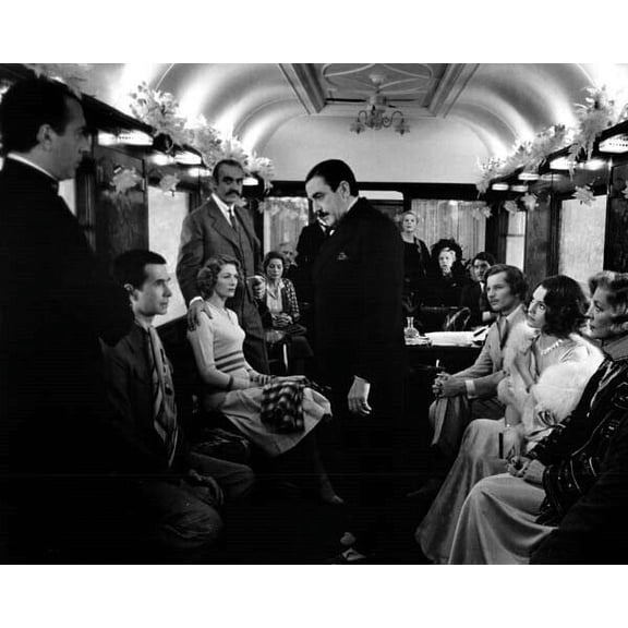 Murder on the Orient Express 1974 Finney Connery Bisset Bacall York 24x30 poster