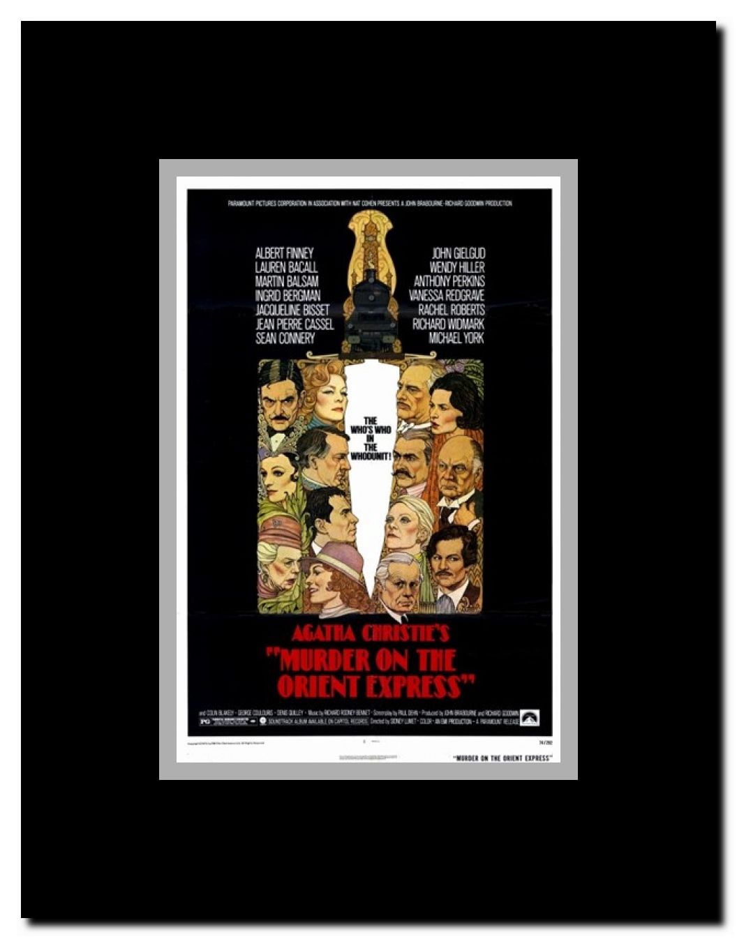 Murder on the Orient Express Framed Movie Poster