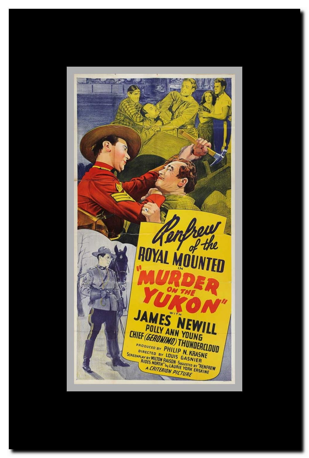 Murder on the Yukon Framed Movie Poster