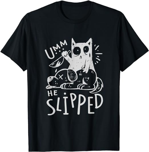 Murderous Cat With Knife Funny Cat Killing Dog Meme T-Shirt - Walmart.com