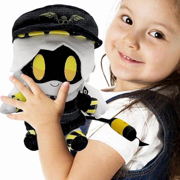 Murders-Drones Plush Toy, Hot TV Animated Cartoon Doll, Sofa Home Decor Plush Toy, Soft Plush Murders-Drones Plush Doll, Great Gift for Kids Boys Girls(Yellow Eyes Style A)