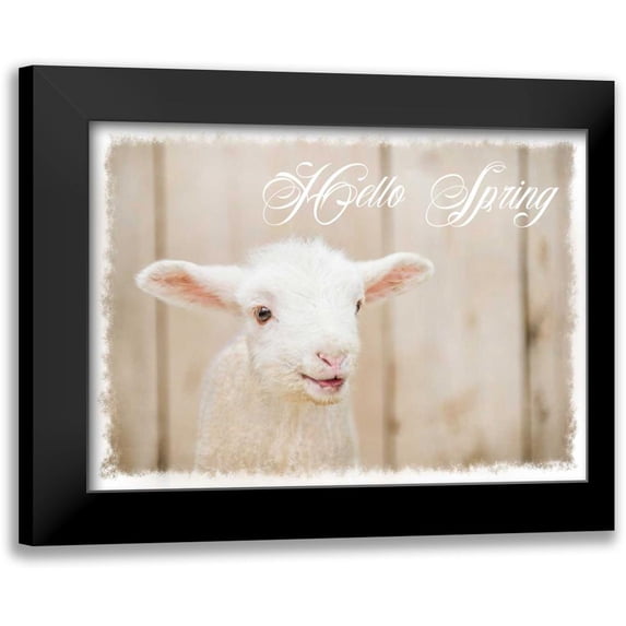 Murdock, Ramona 14x11 Black Modern Framed Museum Art Print Titled - Hello Spring Lamb