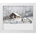 thumbnail image 1 of Murdock, Ramona 14x12 White Modern Wood Framed Museum Art Print Titled - Christmas Cabin II, 1 of 4