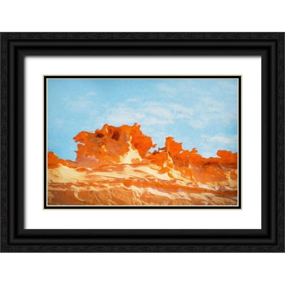 Murdock, Ramona 18x13 Black Ornate Wood Framed with Double Matting Museum Art Print Titled - The Fins I