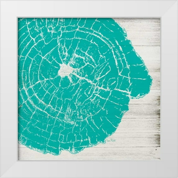 Murdock, Ramona 20x20 White Modern Wood Framed Museum Art Print Titled - Tree Rings IV