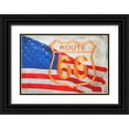 thumbnail image 1 of Murdock, Ramona 24x17 Black Ornate Wood Framed with Double Matting Museum Art Print Titled - Route 66, 1 of 4