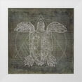 thumbnail image 1 of Murdock, Ramona 26x26 White Modern Wood Framed Museum Art Print Titled - Turtle Geometric Silver, 1 of 4