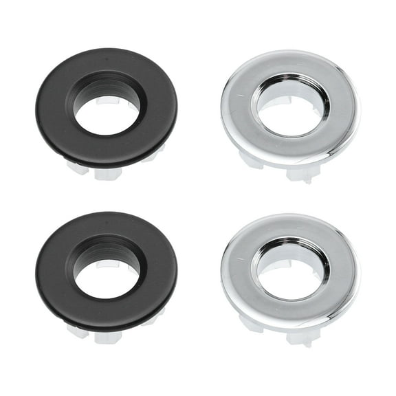Murdoffiu Overflow Hole Cover 4pcs Sink Overflow Rings Bathroom Basin Sink Open Hole Trim Overflow Covers