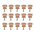 thumbnail image 1 of Murdoffiu Wooden Mushroom Drawer Knobs, 1.1" Diameter, Plastic, 15-Piece Pack with Screws, 1 of 6