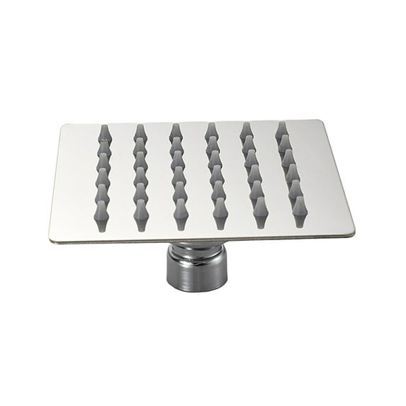 Murdoffiu shower head 4 inch Stainless Steel Ultra-thin Waterfall Shower Heads Square High Pressure Rainfall Shower Head Rain Showerheads (Silver)