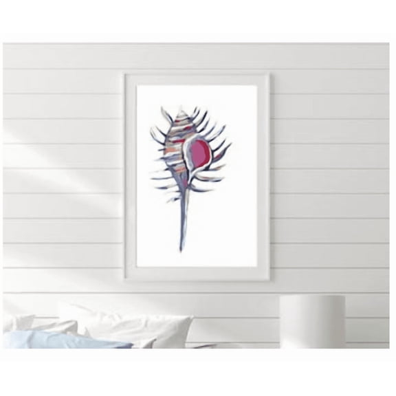 Murex Seashell Poster Coastal Nautical Wall Decor Home Decor Office Wall Art Living Room Decor, Paper Poster Only