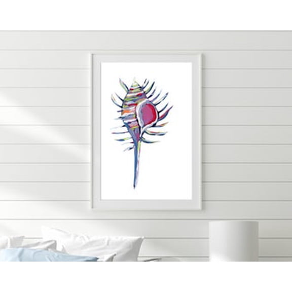 Murex Seashell Poster Coastal Nautical Wall Decor, Poster Only