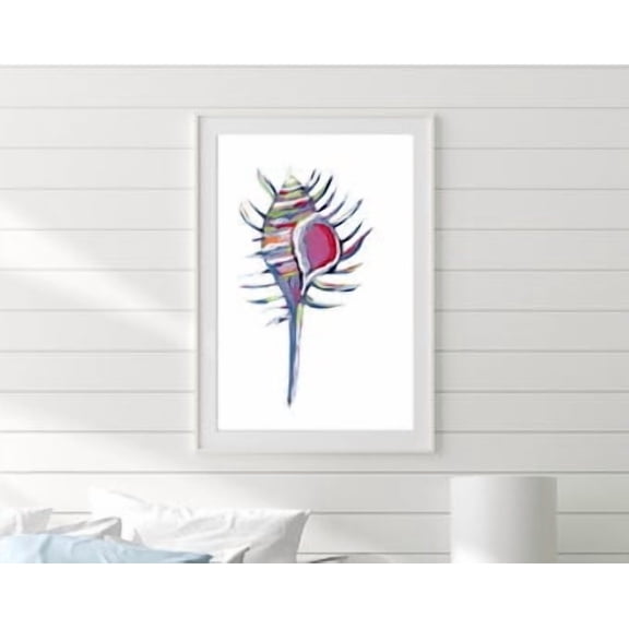 Murex Seashell Poster Coastal Nautical Wall Decor , Poster Print Only