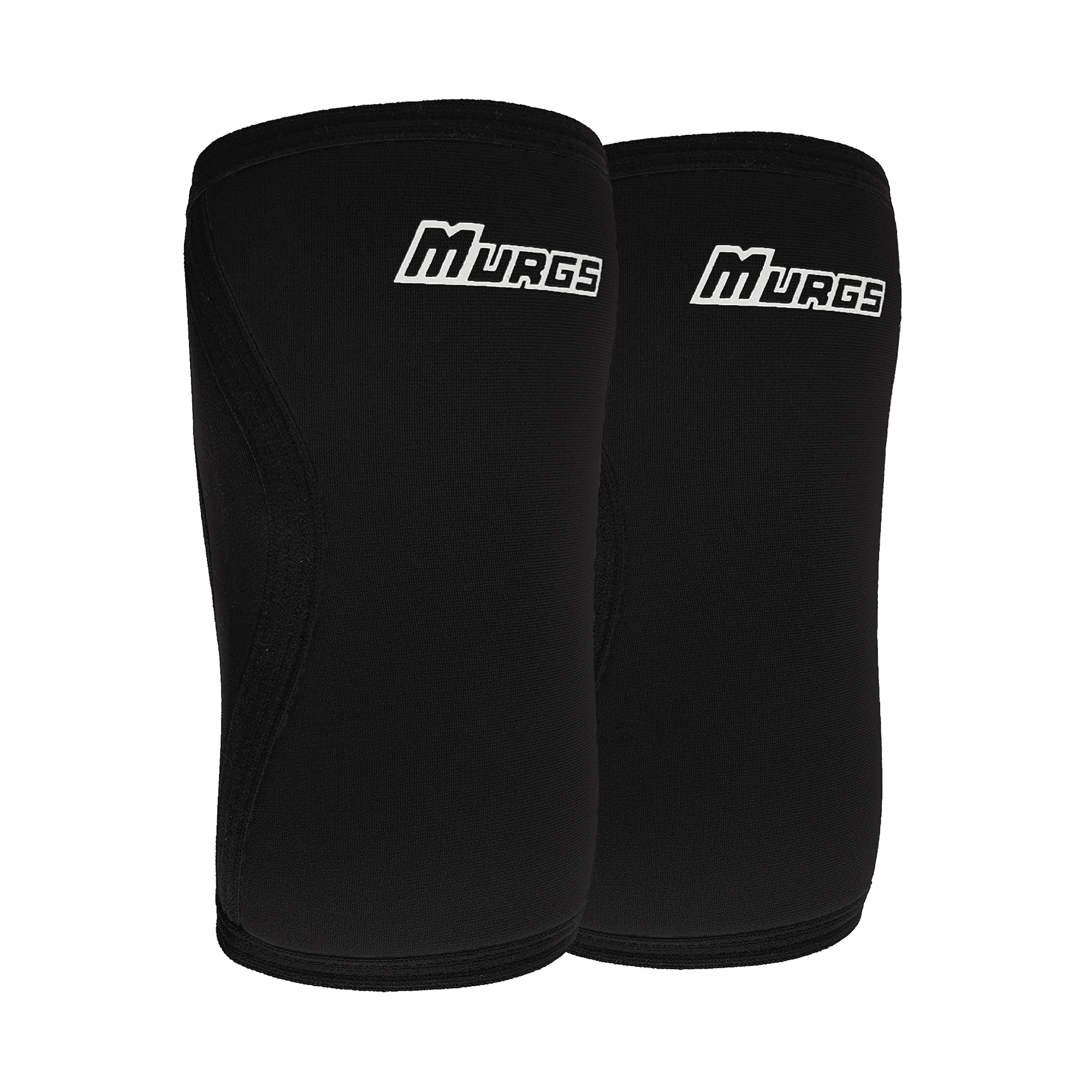 Murgs Knee Sleeves Pair 7mm Compression Sleeve for Support in Crossfit, Weightlifting, Squats, Powerlifting, Knee brace for Men/Women (Black, Large)