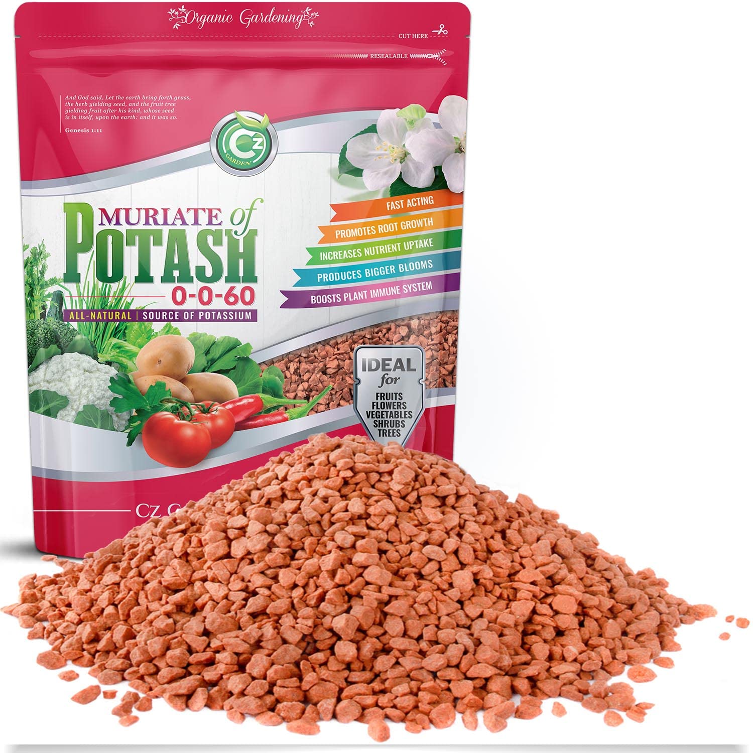 Muriate Of Potash 0060 Fertilizer Made In MOP Potassium Plant Food