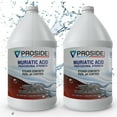 thumbnail image 1 of Muriatic Acid - ProSide - 2-Pack of 1 Gallon Bottles - PH Adjustment & Concrete Etching, 1 of 7