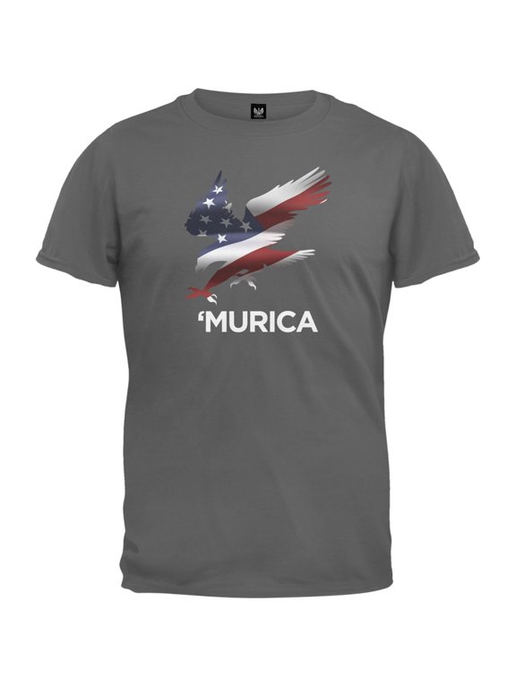Murica Eagle Charcoal T-Shirt - Large