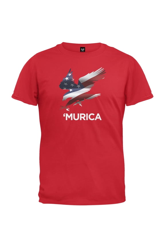Murica Eagle Red T-Shirt - Large