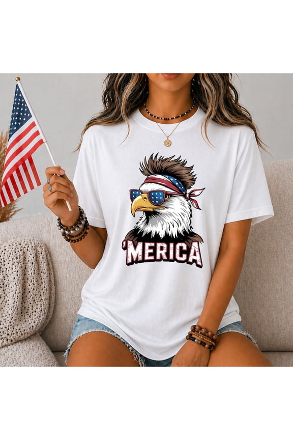 Murica Eagle Shirt, Funny Patriotic T-Shirt, 4th of July Shirt, USA Eagle Tee, American Flag Shirt, Independence Day Outfit,America Pride