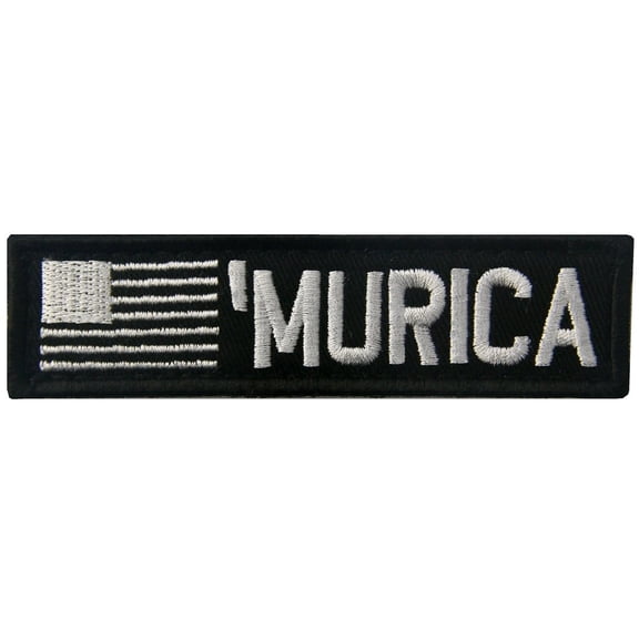Murica Usa Flag Patch Embroidered Tactical Applique Army Morale Hook And Loop Emblem