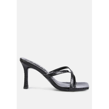 Muriel Cross Strap Slip On Sandals