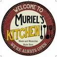 thumbnail image 1 of Muriel's Kitchen 14" Round Metal Sign Bar Game Room Wall Decor 100140040412, 1 of 1