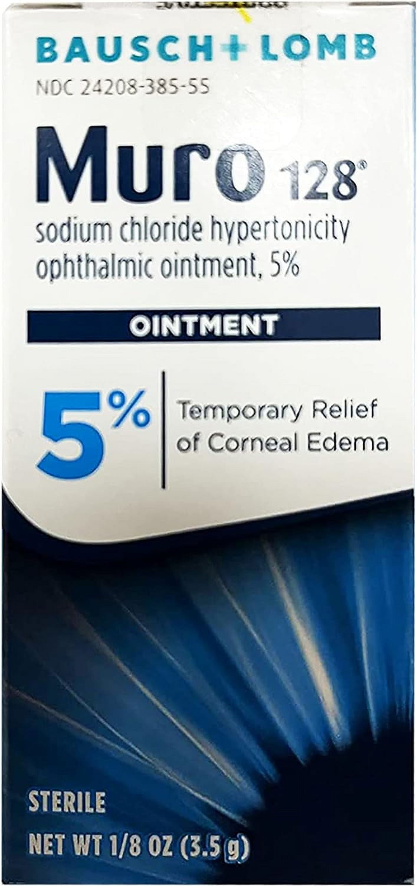 Bausch and Lomb Muro 128, 5 Ophthalmic Eye Medical Ointment, 0.12