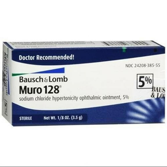Muro 128 Bausch and Lomb 5 % Ointment, 0.12 Ounce