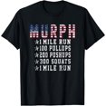thumbnail image 1 of Murph Challenge Memorial Day Workout Gym Gear Patriotic T-Shirt, 1 of 3