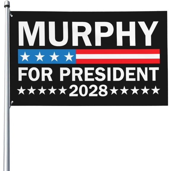 Murphy 2028 Flag 4x6 Chris-Murphy For President 2028 Vote Blue Banner Sign Outdoor Decor Yard Flags