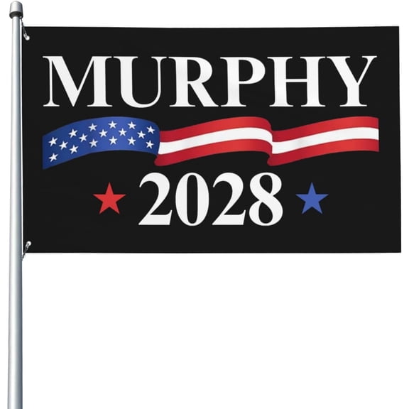 Murphy 2028 Flag 4x6 Chris-Murphy For President 2028 Vote Blue Banner Sign Outdoor Decor Yard Flags