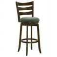 thumbnail image 1 of Murphy Ladder Back Pub Height Swivel Bar Stool Dark Cherry and Brown, 1 of 5