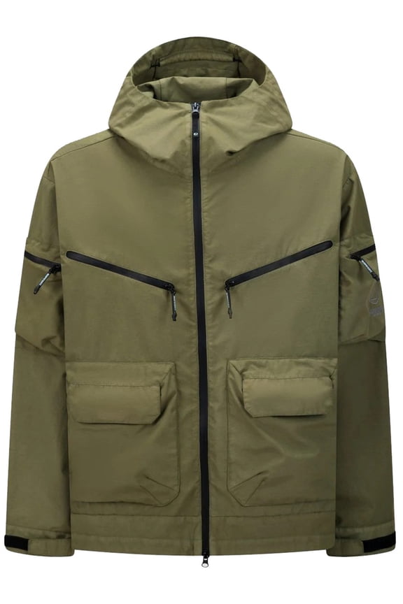 Green Sheet Boxy Fit Utility Hooded Jacket (Men's)
