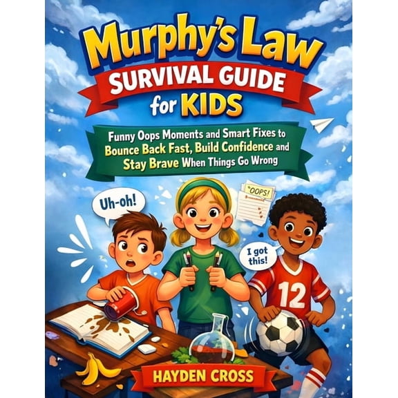 Murphy's Law Survival Guide for Kids: Funny Oops Moments and Smart Fixes to Bounce Back Fast, Build Confidence and Stay , (Paperback)