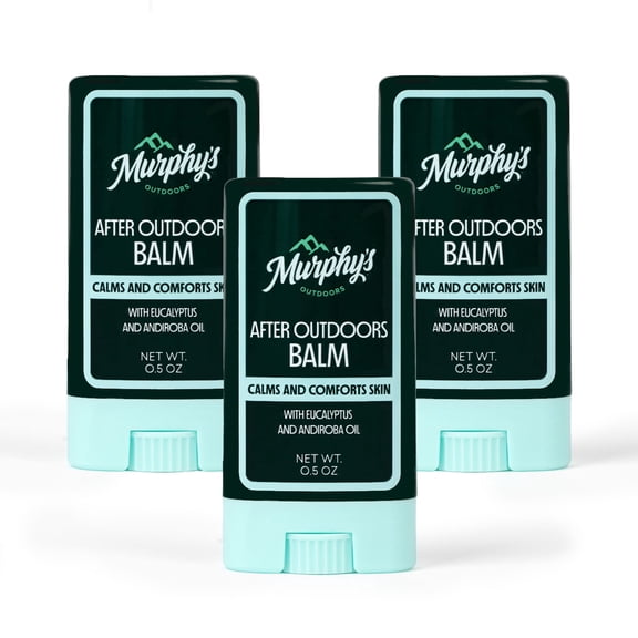 Murphy's Naturals After Outdoors Cooling Balm Stick, Soothes and Calms Skin with Essential Oils, Fast Acting & Easy Application, .5oz Stick (3 Pack)