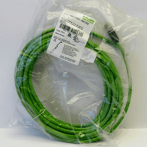 Murr 10m 60 DC 4A M12 Male Shielded D-Coded Ethernet Cable 7000-14541-7941000