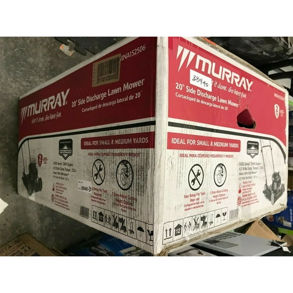 Murray 20 125cc Push Walk-Behind Mower, Prime EZ Starting System, 5-Position Height Adjustment