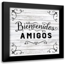 Murray, Amanda 12x12 Black Modern Framed Museum Art Print Titled - Bienvenidos