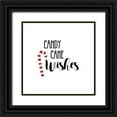 thumbnail image 1 of Murray, Amanda 12x12 Black Ornate Wood Framed with Double Matting Museum Art Print Titled - Candy Cane Wishes, 1 of 4