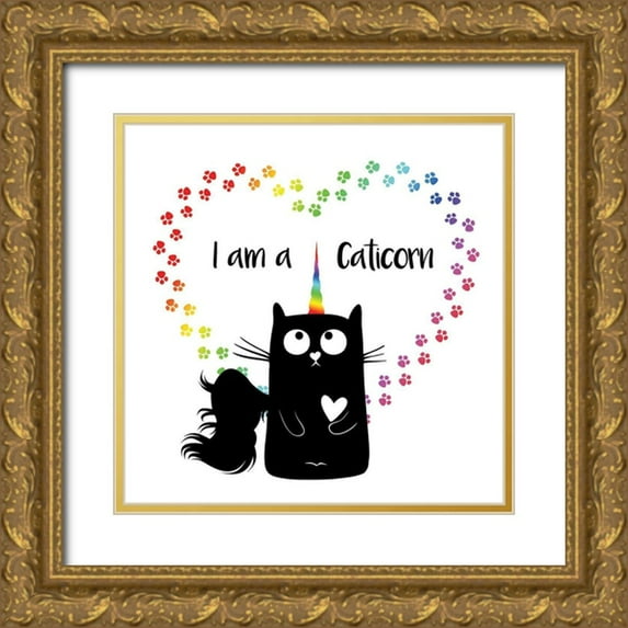 Murray, Amanda 12x12 Gold Ornate Wood Framed with Double Matting Museum Art Print Titled - Caticorn