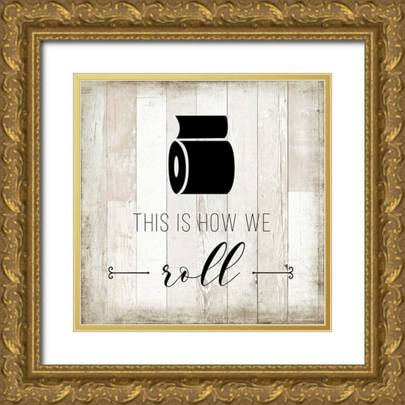Murray, Amanda 12x12 Gold Ornate Wood Framed with Double Matting Museum Art Print Titled - How We Roll