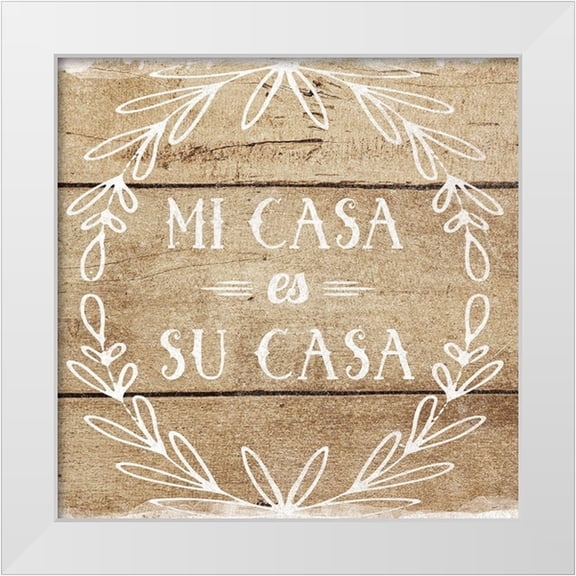 Murray, Amanda 12x12 White Modern Wood Framed Museum Art Print Titled - Mi Casa